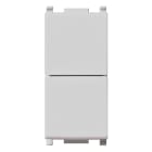 VIMAR SPA - VIW14066.SL DUE PULSANTI INDIPEND.1P NO+NO10A SILVER