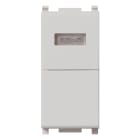 VIMAR SPA - VIW14068.B.SL PULSANTE 1P NO 10A + SPIA BIANCA SILVER