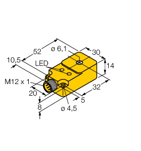 TURCK BANNER SRL - TUK1407000 BI6R-Q14-AP6X2-H1141