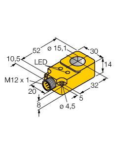 TURCK BANNER SRL - TUK1407220 BI15R-Q14-AN6X2-H1141