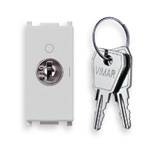 VIMAR SPA - VIW14087.CU.SL PULSANTE 2P NO 16A +CHIAVE UNIF. SILVER