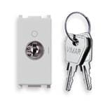 VIMAR SPA - VIW14087.CU.SL PULSANTE 2P NO 16A +CHIAVE UNIF. SILVER