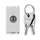 VIMAR SPA - VIW14087.CU.SL PULSANTE 2P NO 16A +CHIAVE UNIF. SILVER
