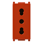 VIMAR SPA - VIW14203.R PRESA 2P+T 16A P17/11 ROSSO