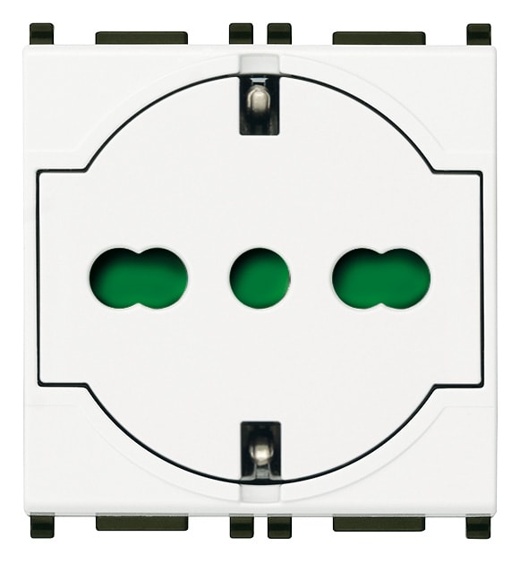 VIMAR SPA - VIW14211 PRESA 2P+T P40 UNIVERSALE A FILO BIANCO