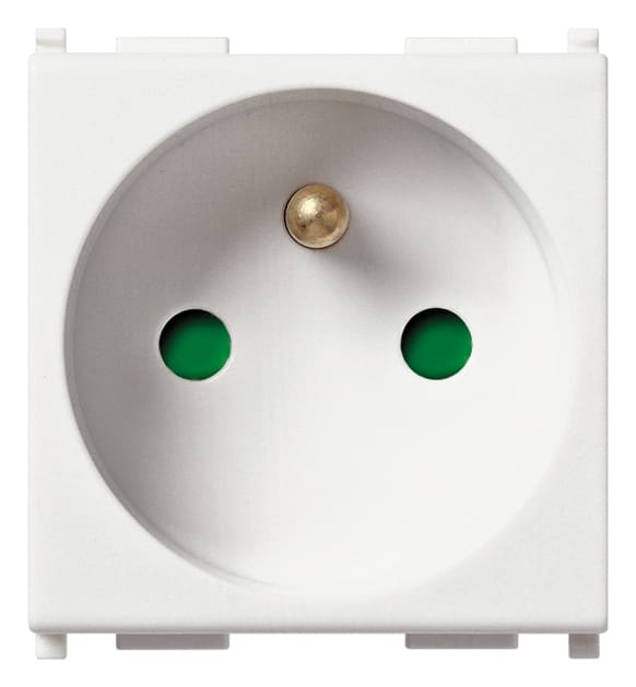 VIMAR SPA - VIW14212 Presa SICURY 2P+T 16A francese bianco