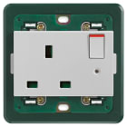 VIMAR SPA - VIW14221.SL PRESA 2P+T 13A INGLESE INTERR. SILVER