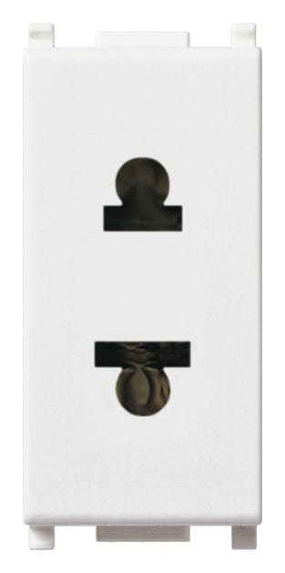 VIMAR SPA - VIW14233 Presa 2P 16A USA+EU ø4,8mm bianco