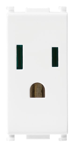 VIMAR SPA - VIW14242 PRESA SICURY 2P+T 15A USA+SASO BIANCO