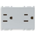 VIMAR SPA - VIW14246.SL DUE PRESE 2P+T 15A USA+SASO SILVER