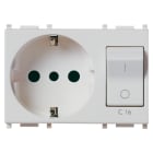 VIMAR SPA - VIW14276.SL PRESA 2P+T 16A P30 INTB+MT C16 SILVER