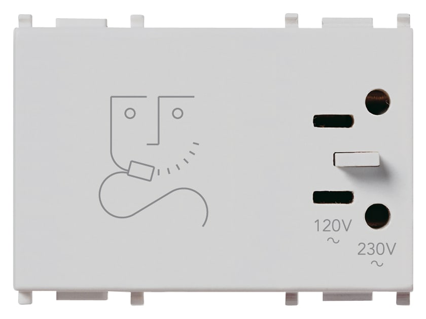 VIMAR SPA - VIW14290.AB PRESA PER RASOIO 230V ANTIBATTERICO
