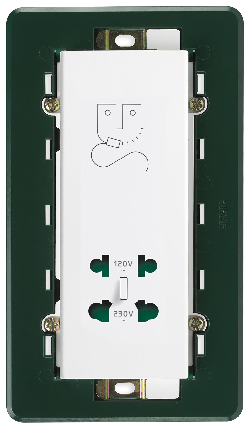 VIMAR SPA - VIW14291 PRESA PER RASOIO VERTICALE 230V BIANCO