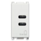 VIMAR SPA - VIW14292.CC ALIMENTATORE USB C+C 15W 3A 5V 1M BIANCO