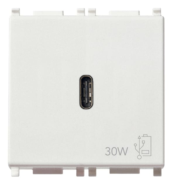 VIMAR SPA - VIW14298 ALIMENTATORE USB C 30W PD BIANCO