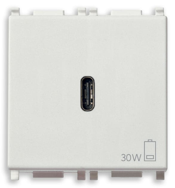 VIMAR SPA - VIW14298 ALIMENTATORE USB C 30W PD BIANCO
