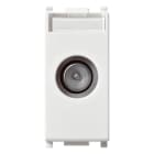 VIMAR SPA - VIW14300.10 PRESA TV-RD-SAT PASSANTE BIANCO