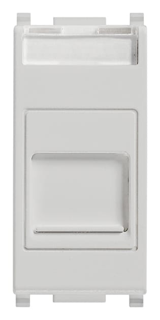 VIMAR SPA - VIW14337.C.SL Adattatore portello RJ45 Keystone Silver