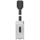 VIMAR SPA - VIW14346.H.SL PRESA HDMI 2.1B CON CAVO A 90° SILVER