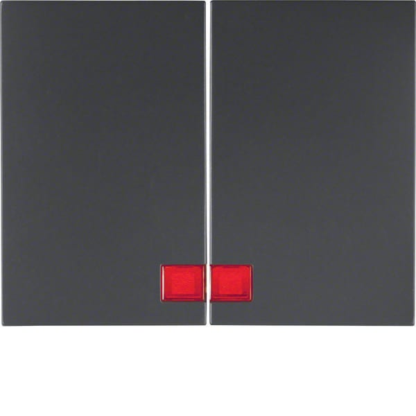 BERKER - BRK14377006 BILANC.DOPPIO K1 ANTRACITE OPACO, VERN.