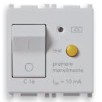 VIMAR SPA - VIW14411.16.SL INTERRUTTORE MTDIFF.1P+N C16 10MA SILVER