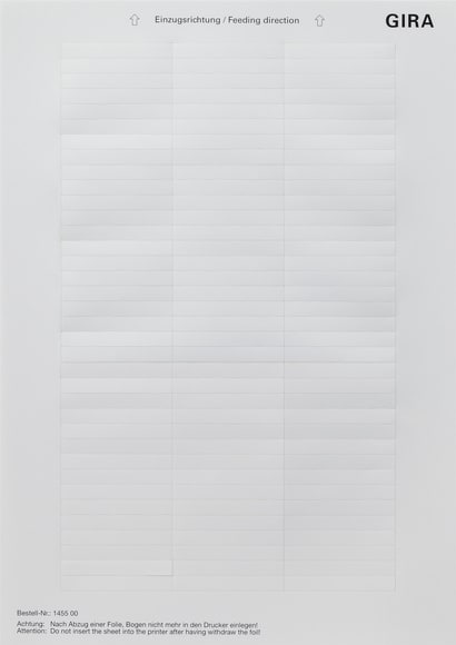 GIRA - GGI145500 FOGLIO DICITURE 51,2 X 7 MM ACCESSORI