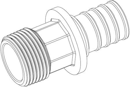 REHAU SPA - RE414563181001 TERMINALE 25-M3/4 RAUTITAN RX+