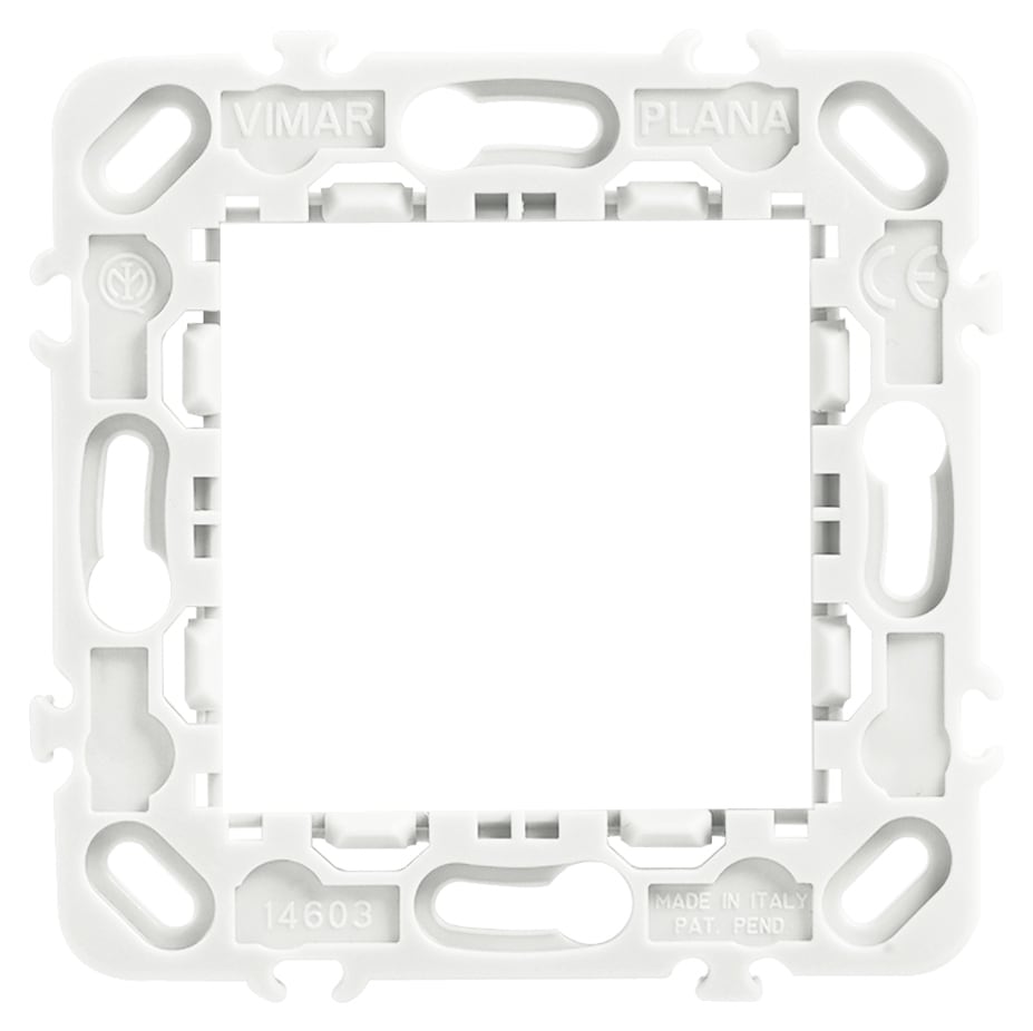 VIMAR SPA - VIW14603.G SUPPORTO 2M SENZA VITI INT71 GRIGIO