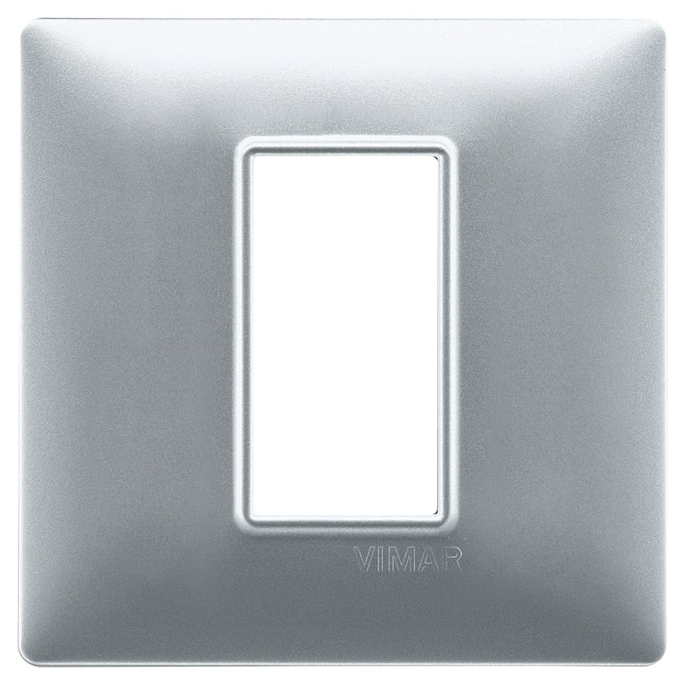 VIMAR SPA - VIW14641.20 PLACCA 1M ARGENTO OPACO
