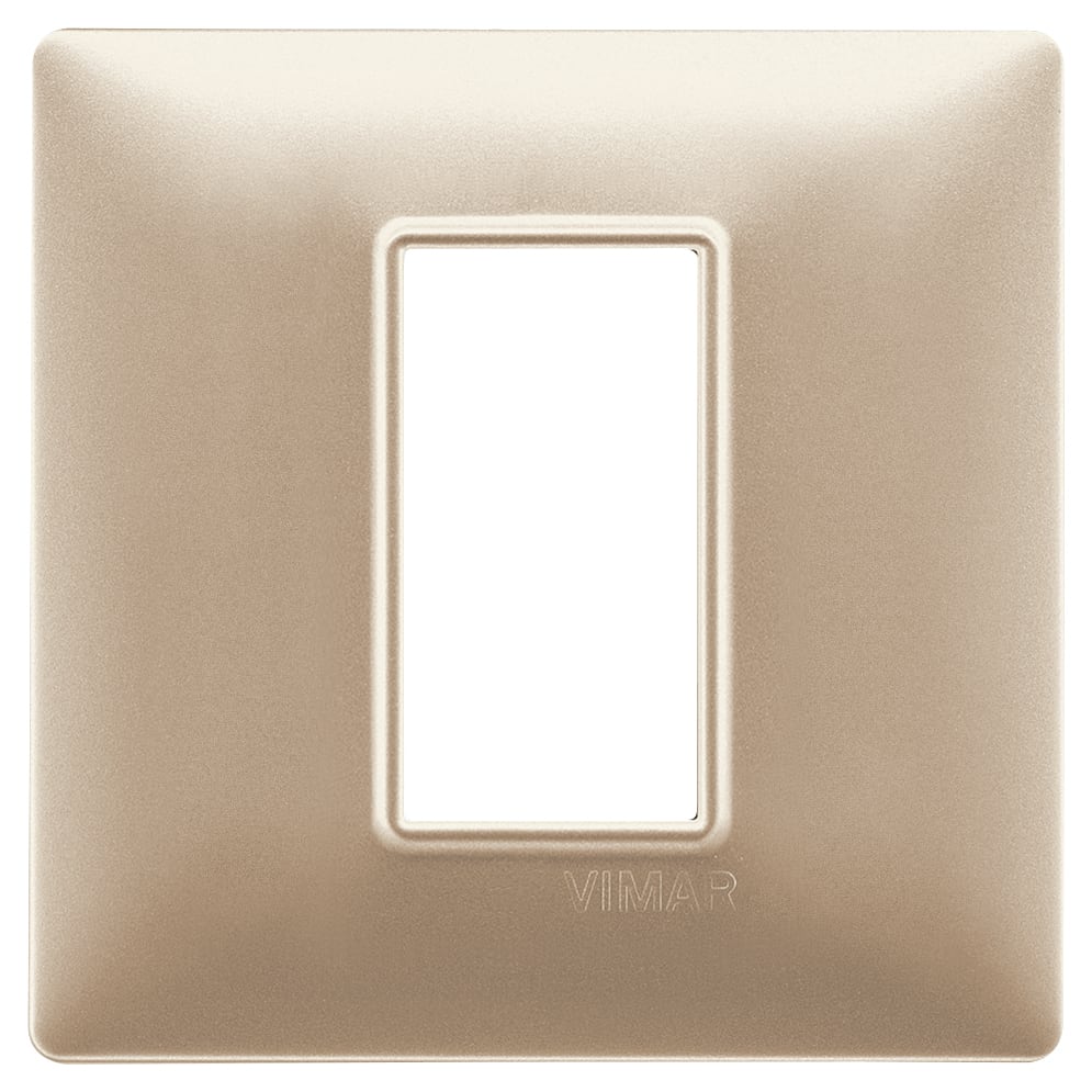 VIMAR SPA - VIW14641.22 PLACCA 1M CHAMPAGNE OPACO