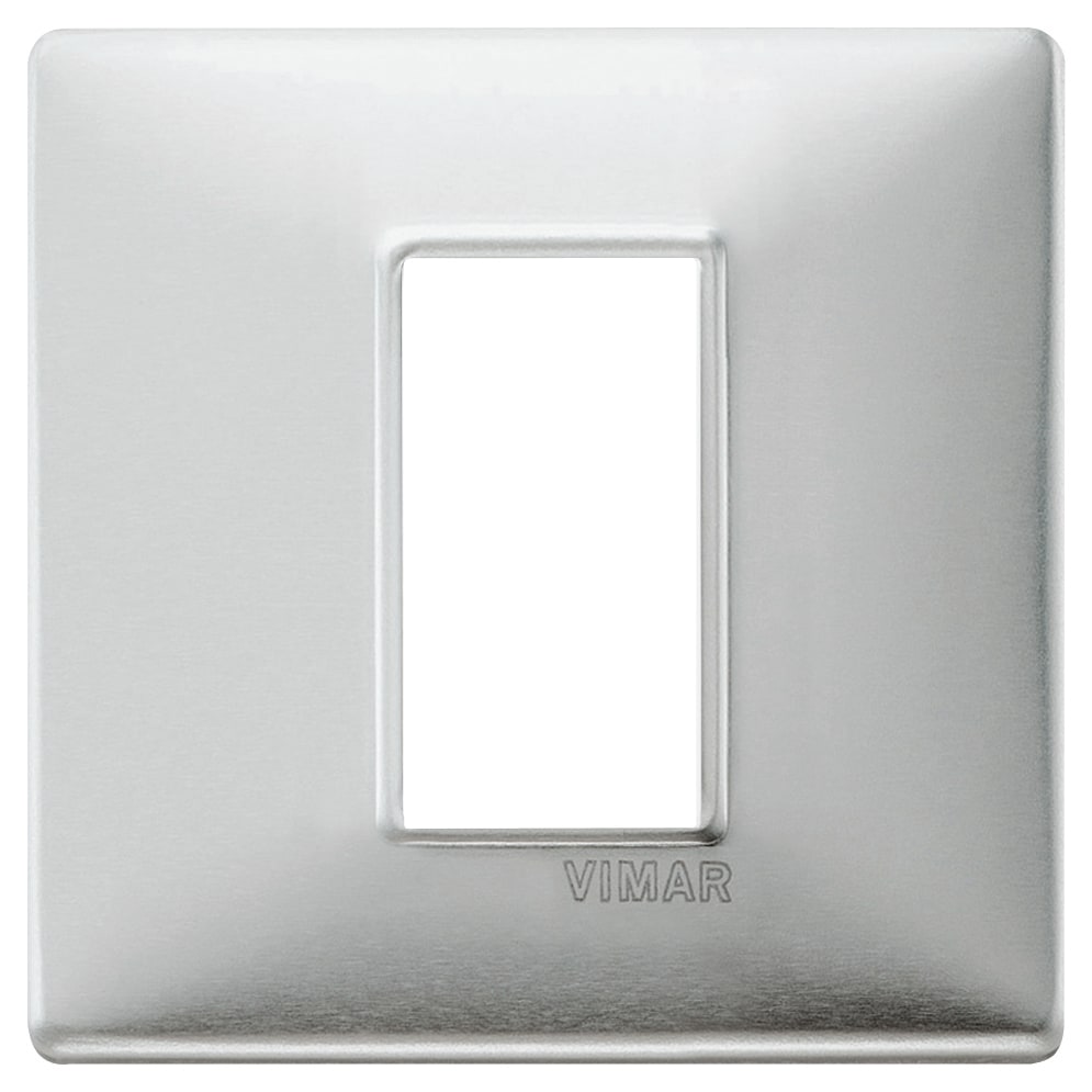VIMAR SPA - VIW14641.81 PLACCA 1M ALLUMINIO SPAZZOLATO