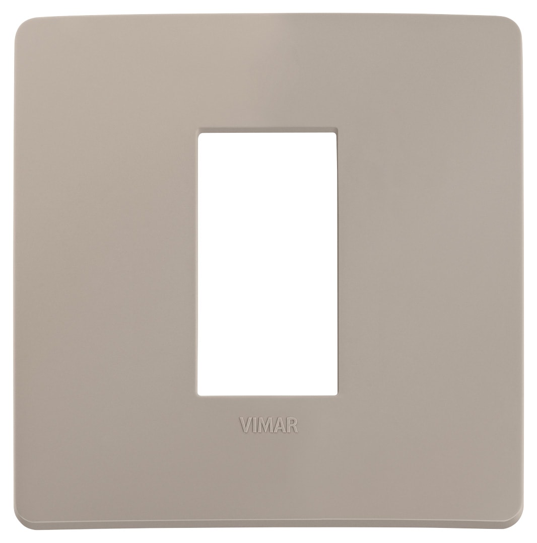 VIMAR SPA - VIW14641U.15 Placca Plana Up 1M tortora matt