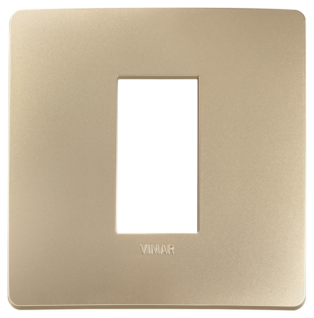 VIMAR SPA - VIW14641U.31 PLACCA PLANA UP 1M CHAMPAGNE
