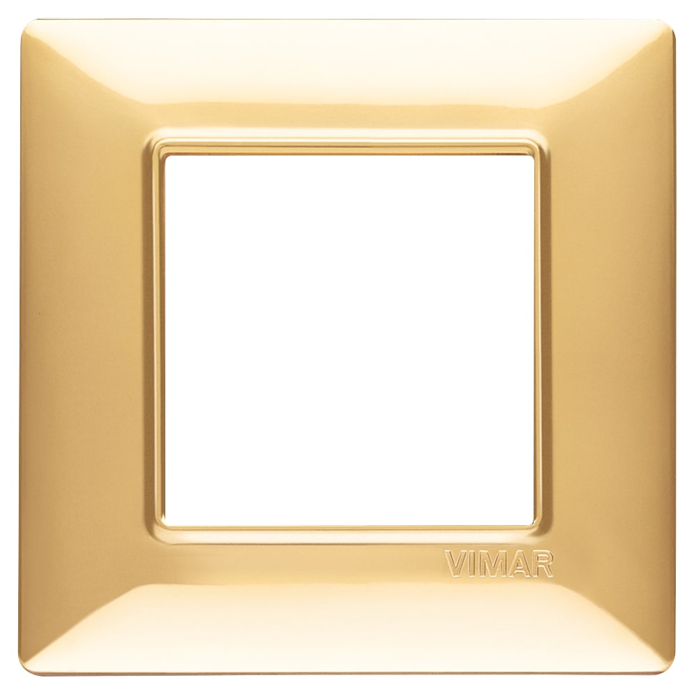 VIMAR SPA - VIW14642.24 PLACCA 2M ORO LUCIDO