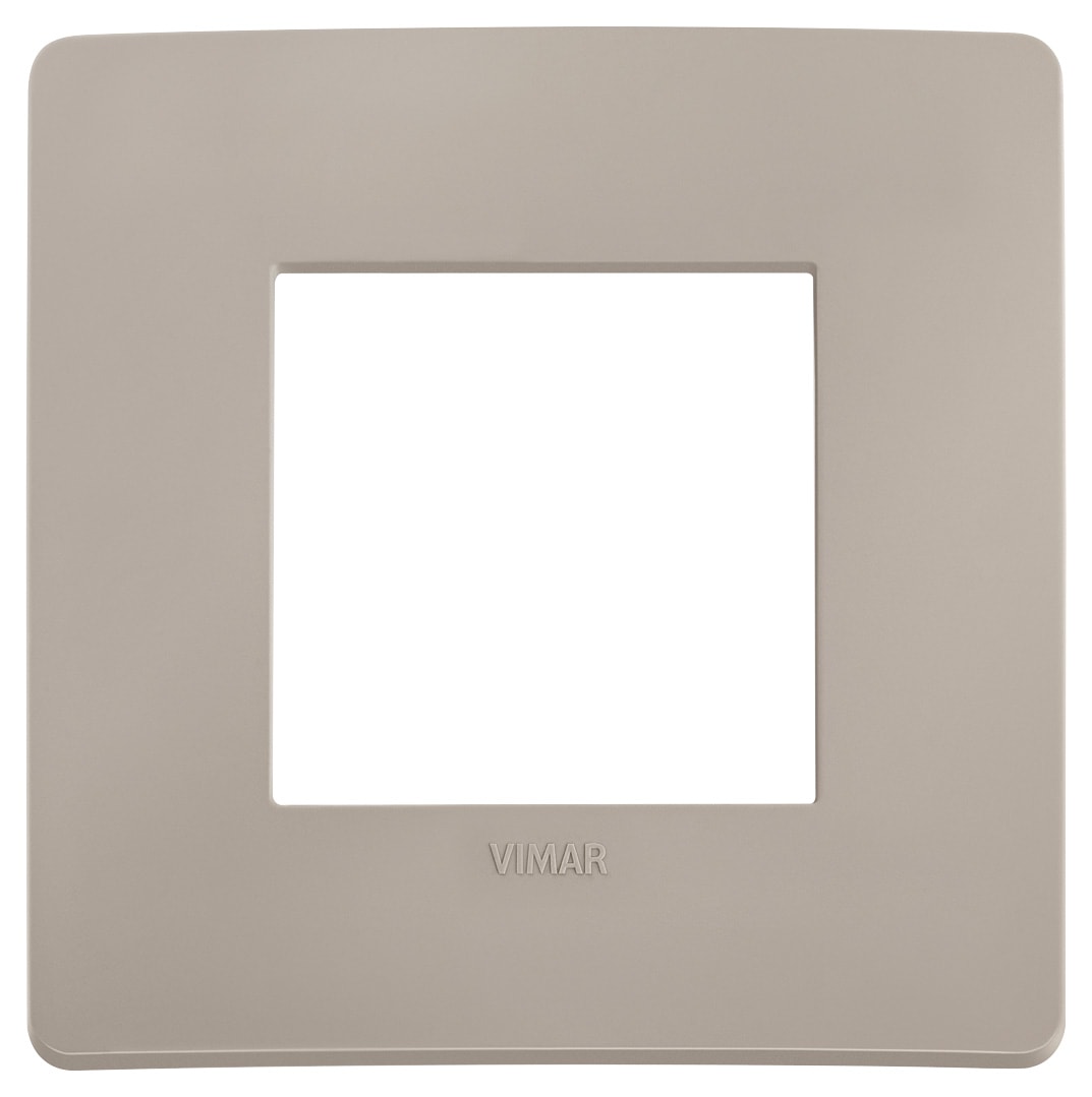 VIMAR SPA - VIW14642U.15 PLACCA PLANA UP 2M TORTORA MATT