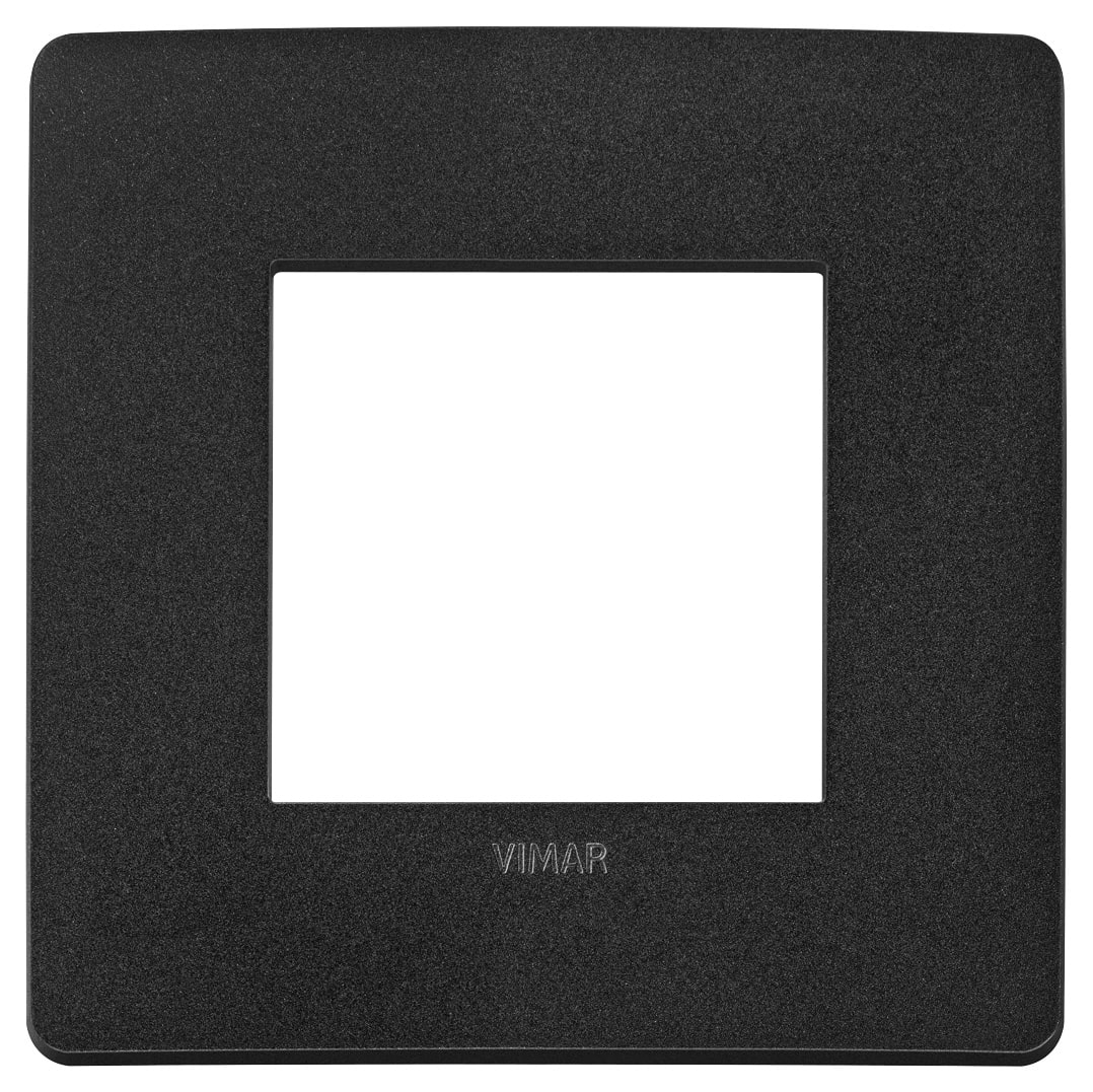 VIMAR SPA - VIW14642U.19 Placca Plana Up 2M nero matt