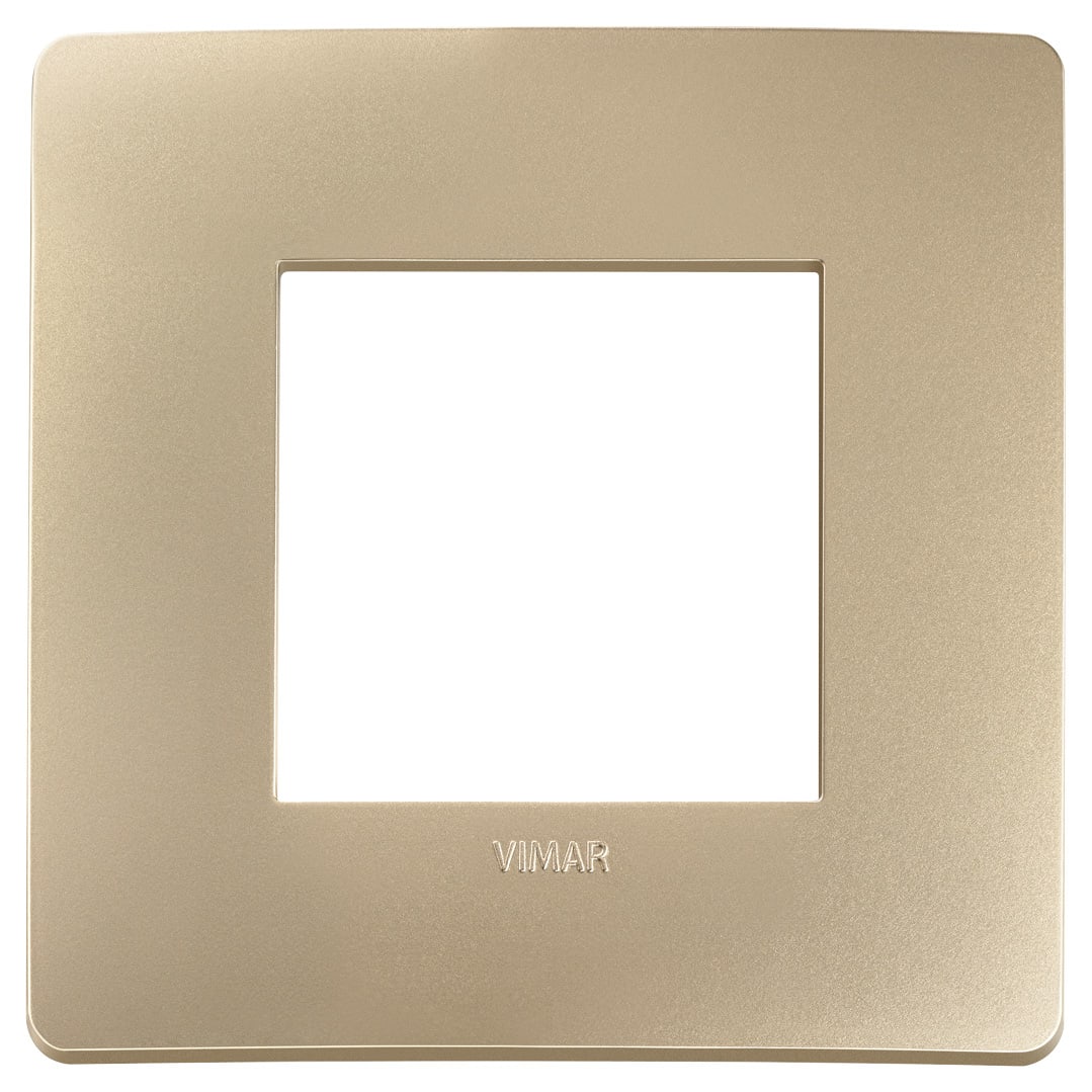 VIMAR SPA - VIW14642U.31 PLACCA PLANA UP 2M CHAMPAGNE