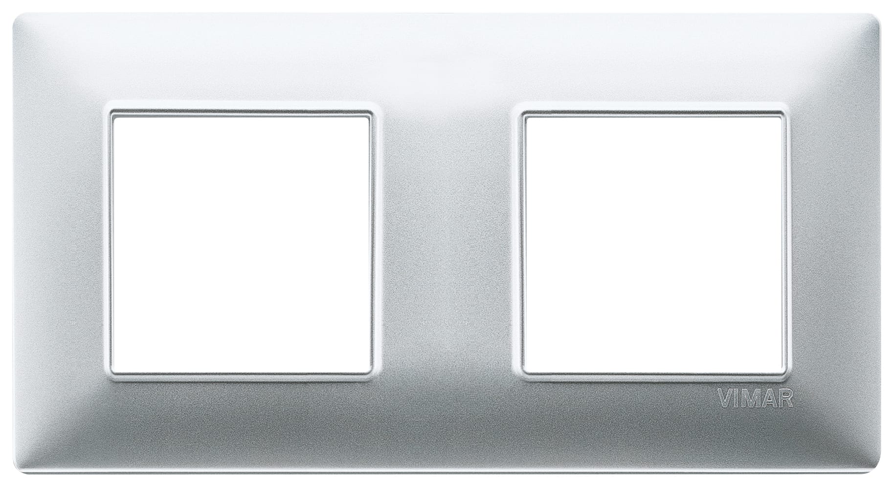 VIMAR SPA - VIW14643.20 PLACCA 4M (2+2) INT71 ARGENTO OPACO