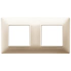 VIMAR SPA - VIW14643.22 PLACCA 4M(2+2)INT71CHAMPAGNE OPACO