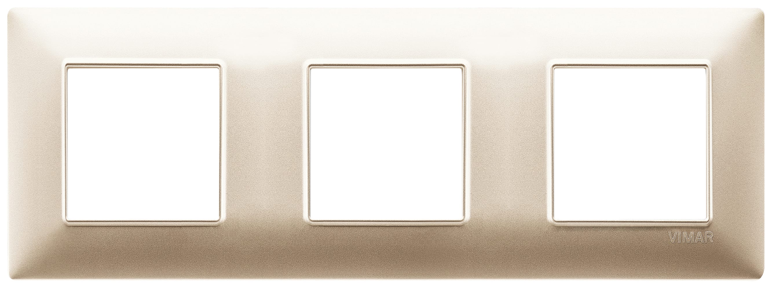 VIMAR SPA - VIW14644.22 PLACCA 6M (2+2+2) INT71CHAMPAGNE OPACO