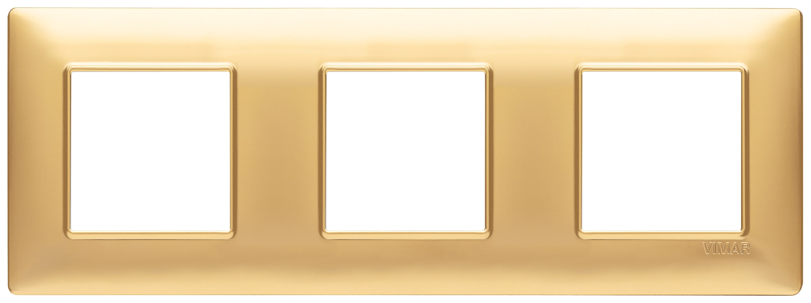 VIMAR SPA - VIW14644.25 PLACCA 6M (2+2+2) INT71 ORO OPACO