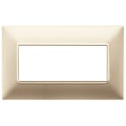 VIMAR SPA - VIW14649.22 PLACCA 5M BS CHAMPAGNE OPACO