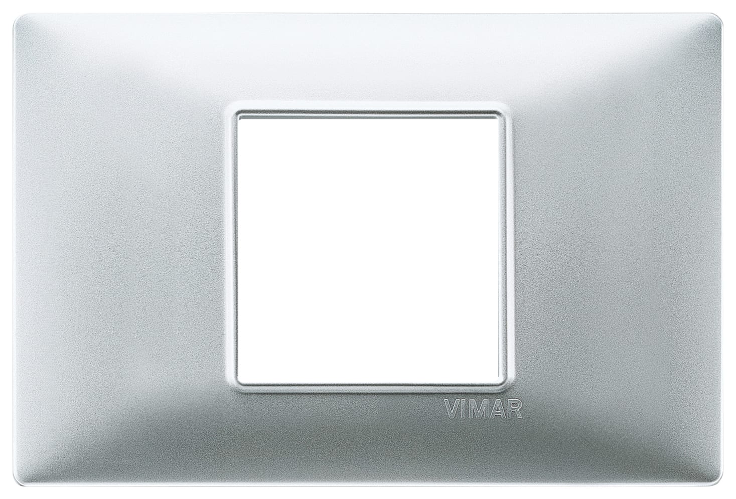VIMAR SPA - VIW14652.20 PLACCA 2M CENTRALI ARGENTO OPACO