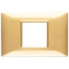 VIMAR SPA - VIW14652.24 PLACCA 2M CENTRALI ORO LUCIDO