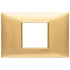 VIMAR SPA - VIW14652.25 PLACCA 2M CENTRALI ORO OPACO