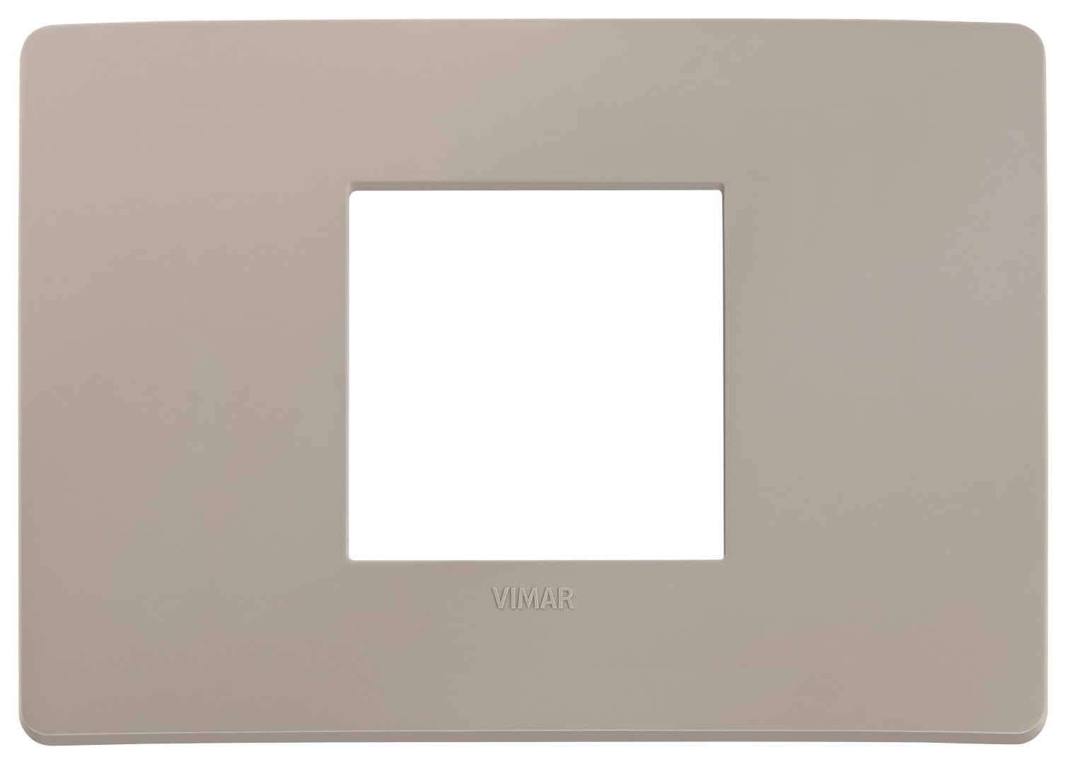 VIMAR SPA - VIW14652U.15 Placca Plana Up 2M centrali tortora matt