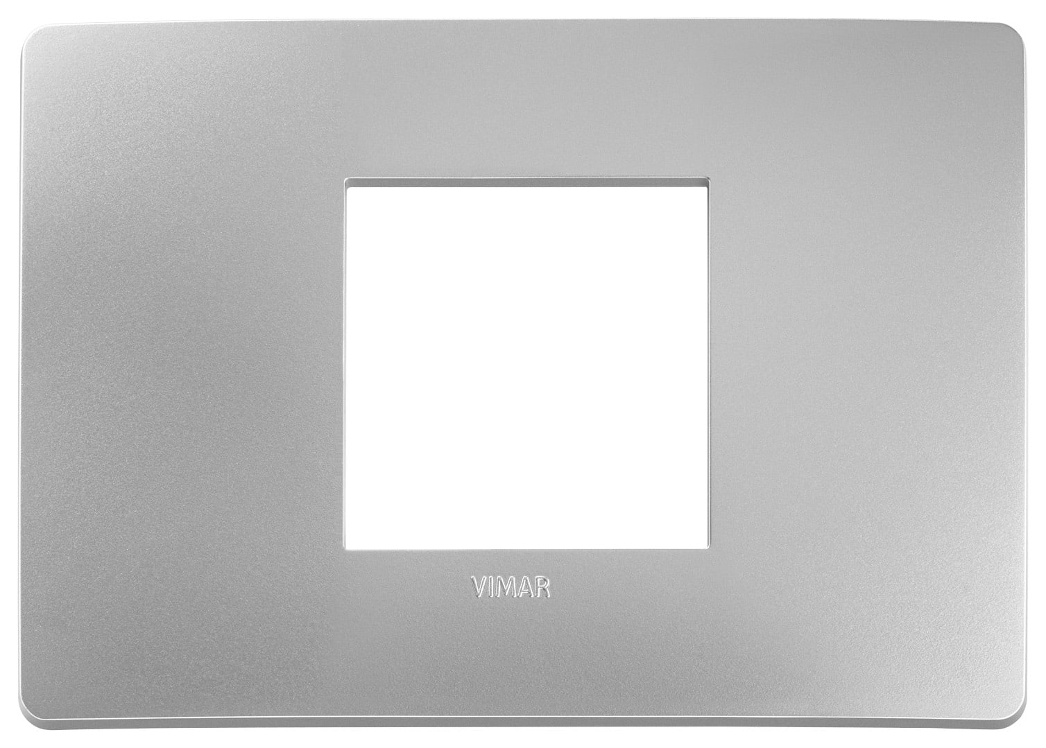 VIMAR SPA - VIW14652U.32 PLACCA PLANA UP 2M CENTR. ARGENTO