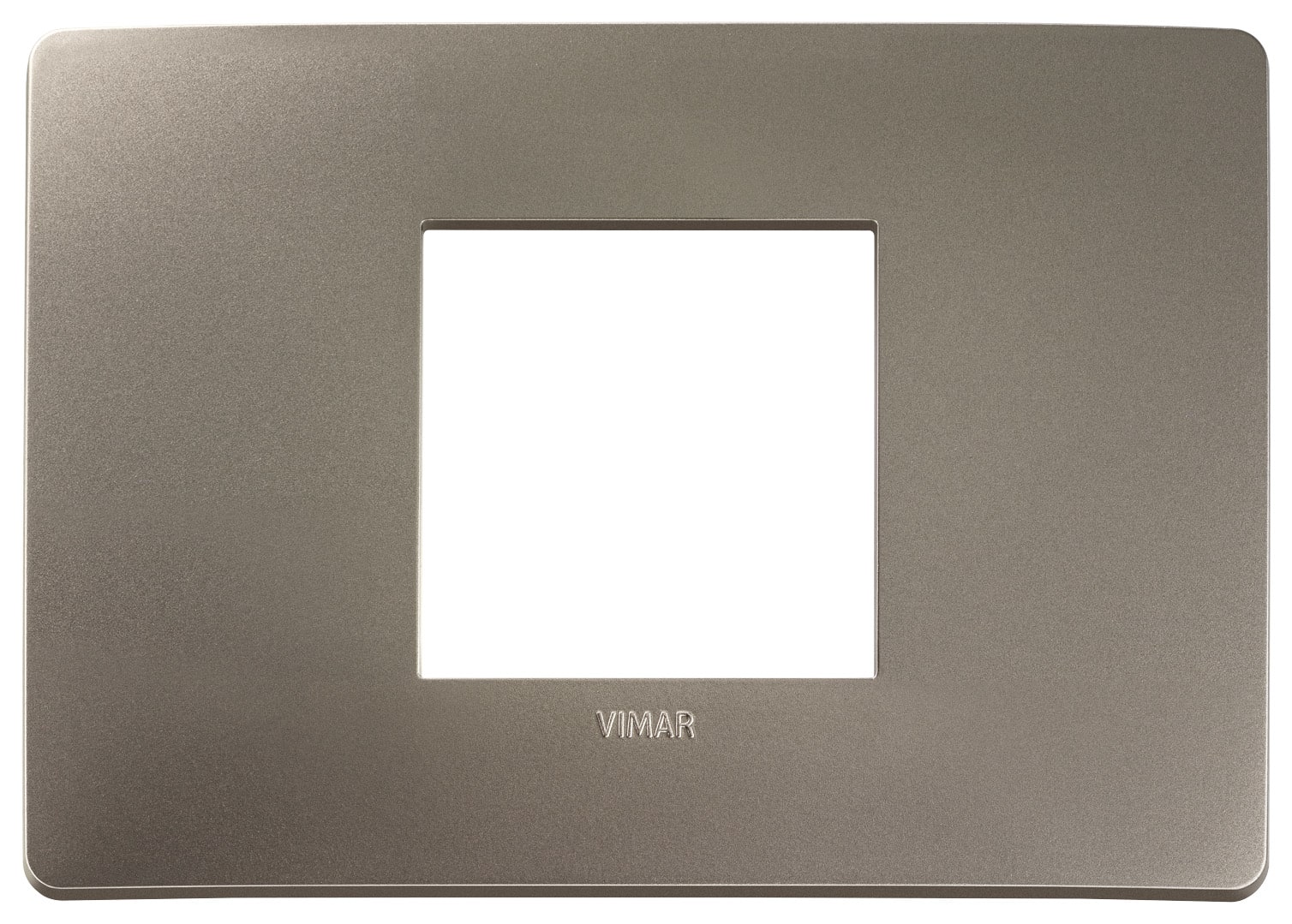 VIMAR SPA - VIW14652U.33 Placca Plana Up 2M centrali titanio