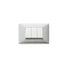 VIMAR SPA - VIW14653.81 Placca 3M alluminio spazzolato