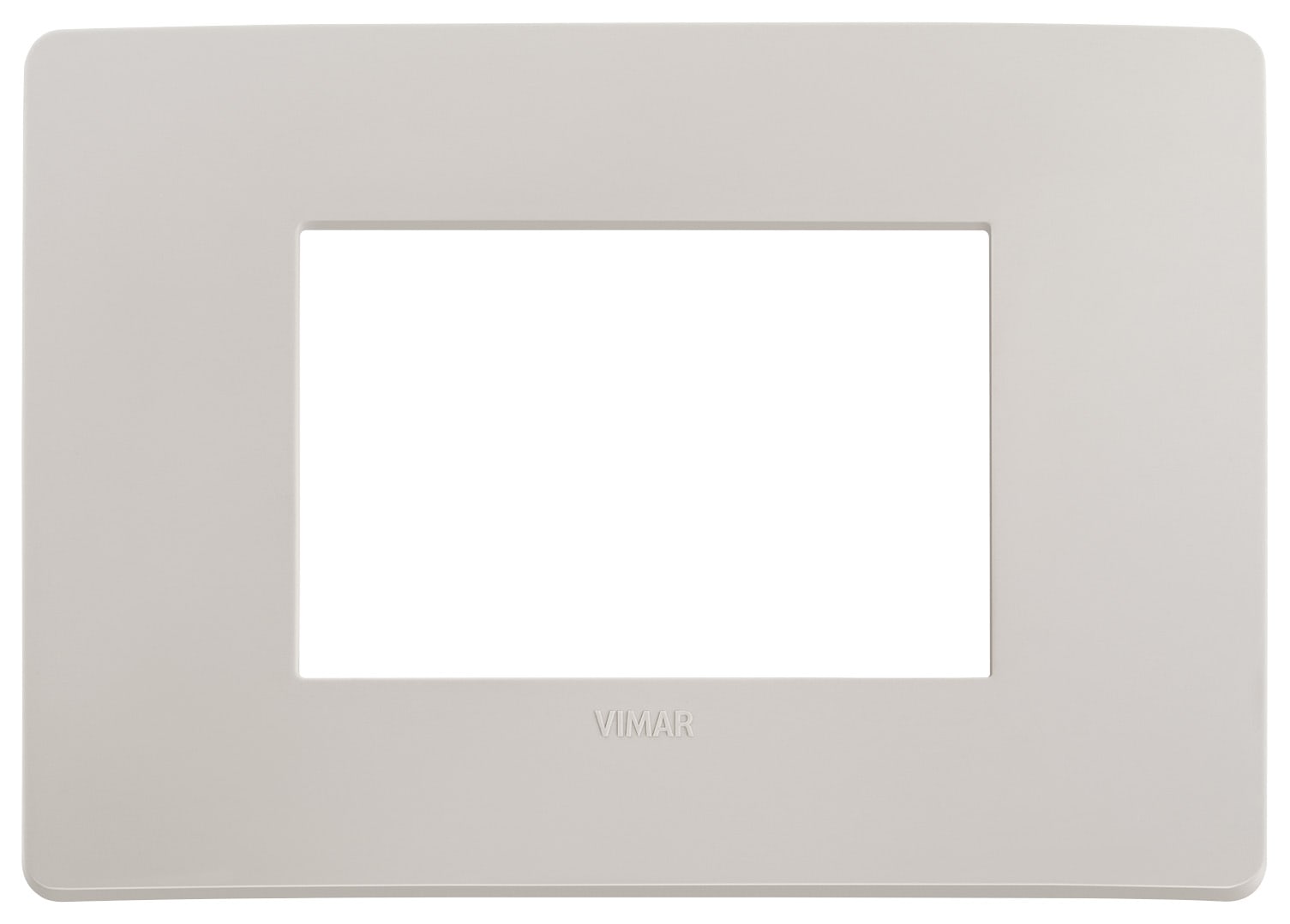 VIMAR SPA - VIW14653U.13 PLACCA PLANA UP 3M GRIGIO DOLOMITE MATT
